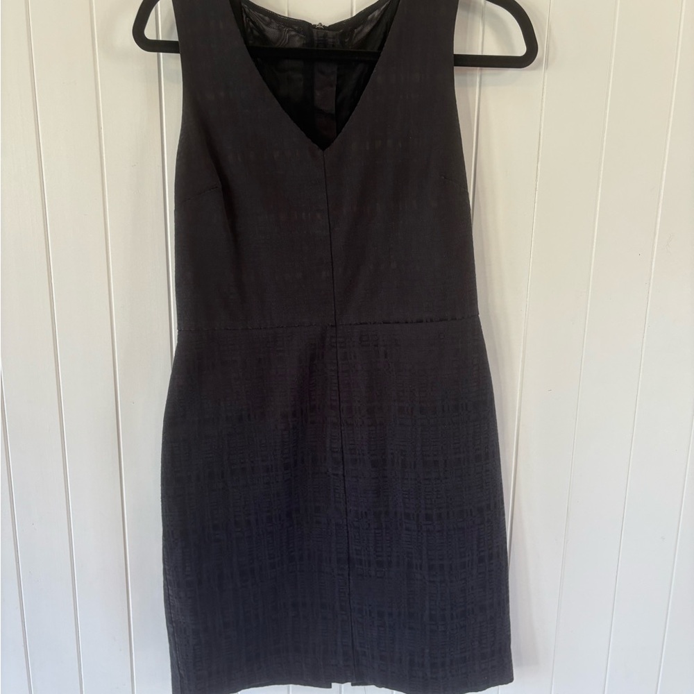 Banana Republic Black Textured Mini Dress